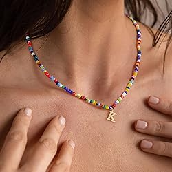 Yoosteel Initial Necklaces for Women