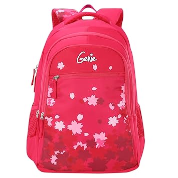 Genie 36 Ltrs Pink School Backpack (ZINNIA19SBPIN)