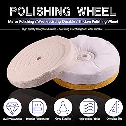 Swpeet 8" Buffing Polishing Wheels Polish Pad 6Pcs