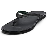 OLUKAI Ho'opio Malua Women's Water Friendly Sandals, Flip Flops for Beach & Everyday, Arch Support & Comfort Fit