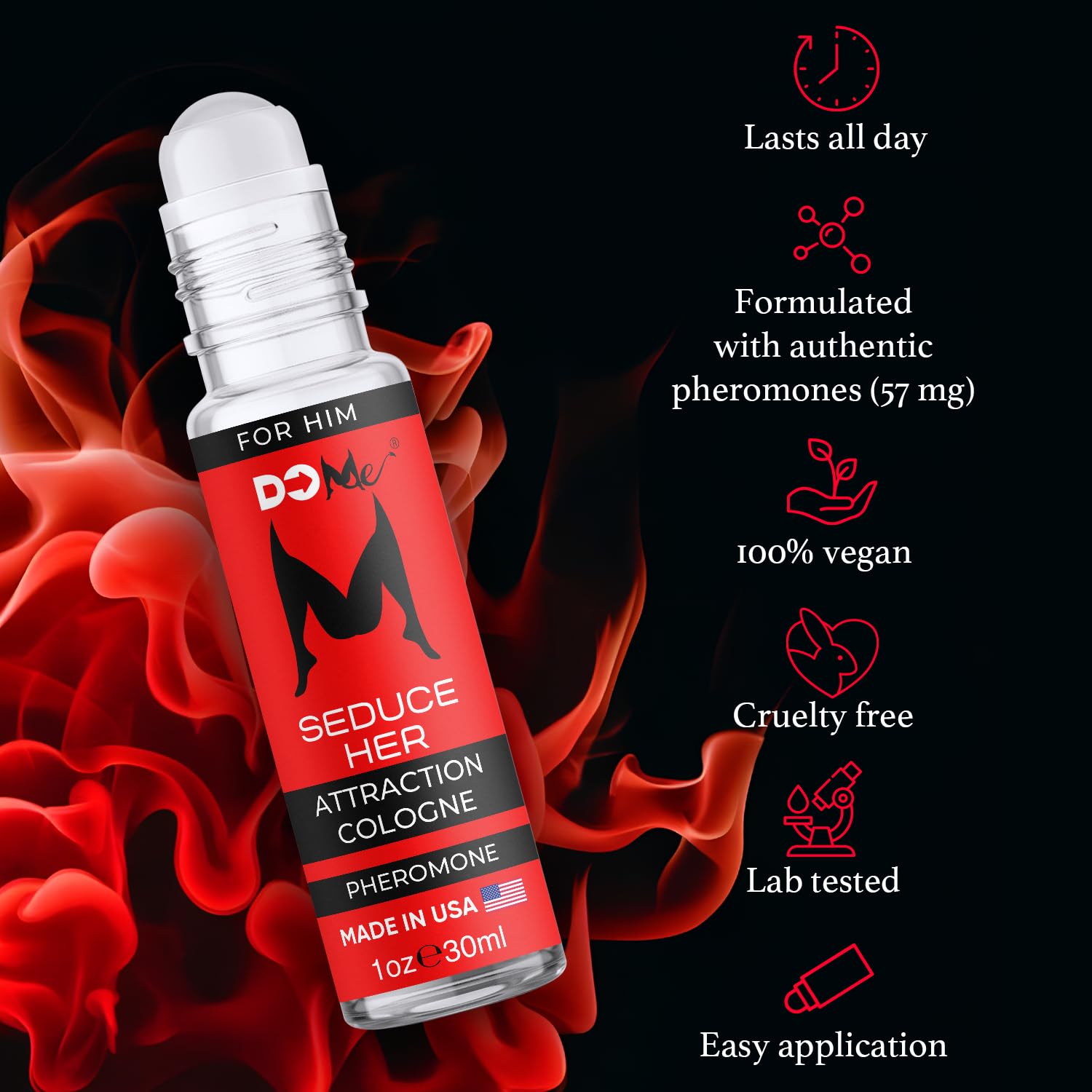 Do Me Premium Pheromones Cologne for Men - Long-Lasting Scent Ideal for Dates - Pheromones Perfumes for Men to Attract Women - Nights Out & Confidence - Made in USA, All-Natural Formula