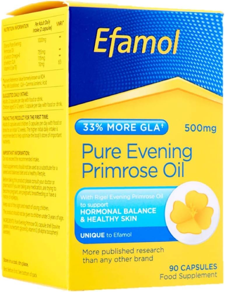 Efamol Woman Pure Evening Primrose Oil 500mg 90 Capsules Amazon.co