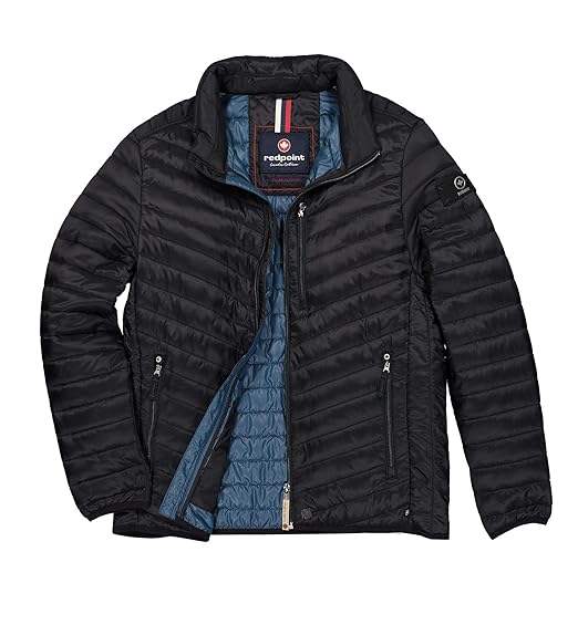 Redpoint Walker Herren Jacke Steppjacke Übergangsjacke Microfaser Leicht Übergrößen Navy Blau Grau Anthrazit Schwarz