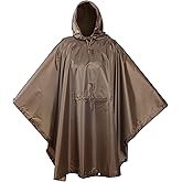USGI Industries Military Style Poncho Multi Use Rip Stop Camouflage Rain Poncho