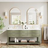 Dripex Gold Arched Mirror 60x90cm Wall Mounted or Leaning view 4