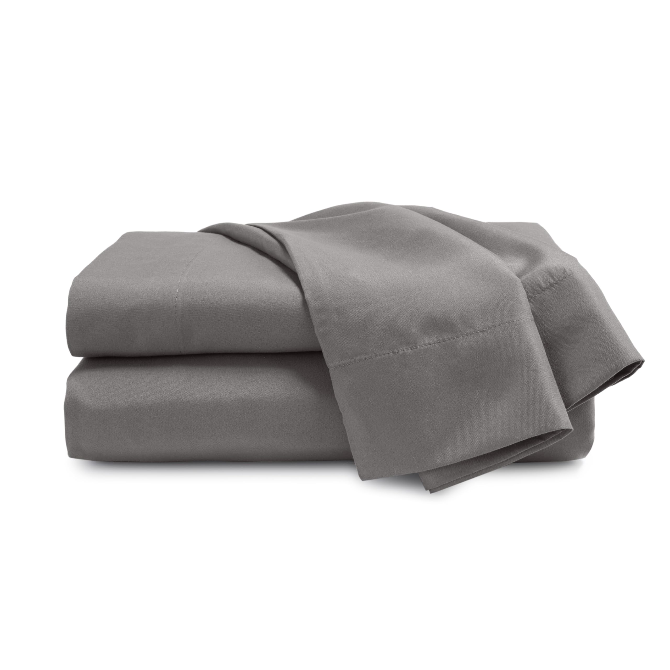 Martex Pillowcase Pair, 100% Polyester, Gray, Standard