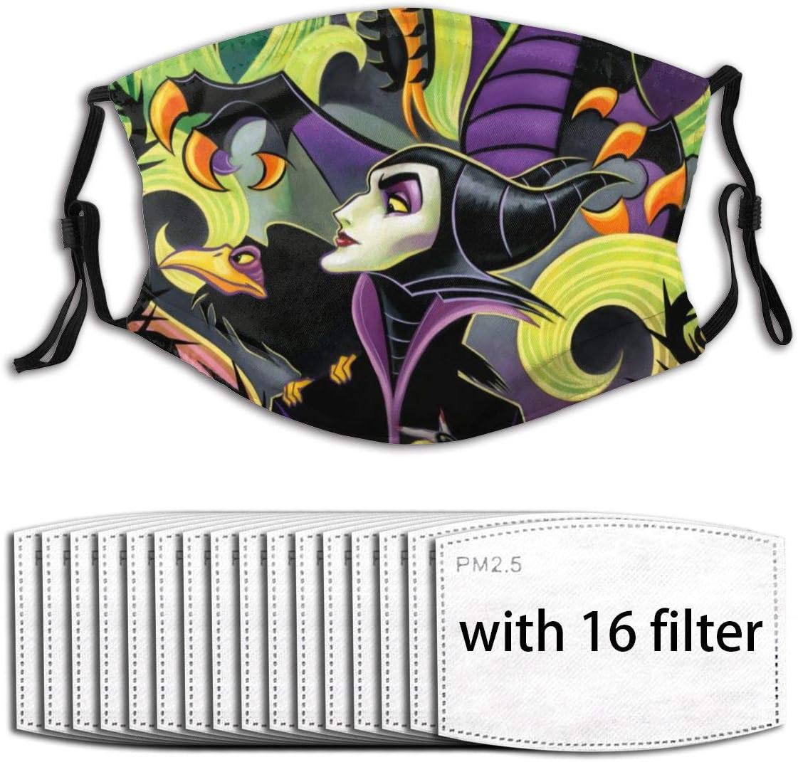 Fashion Mouth Guard with Replaceable Filters Activated Carbon Cover for Sleeping Climbing Daily Use Washable Windproof Breathing Guard, Mal Fury Printing Art Fan Gift - 16 Filter : Sports & Outdoors