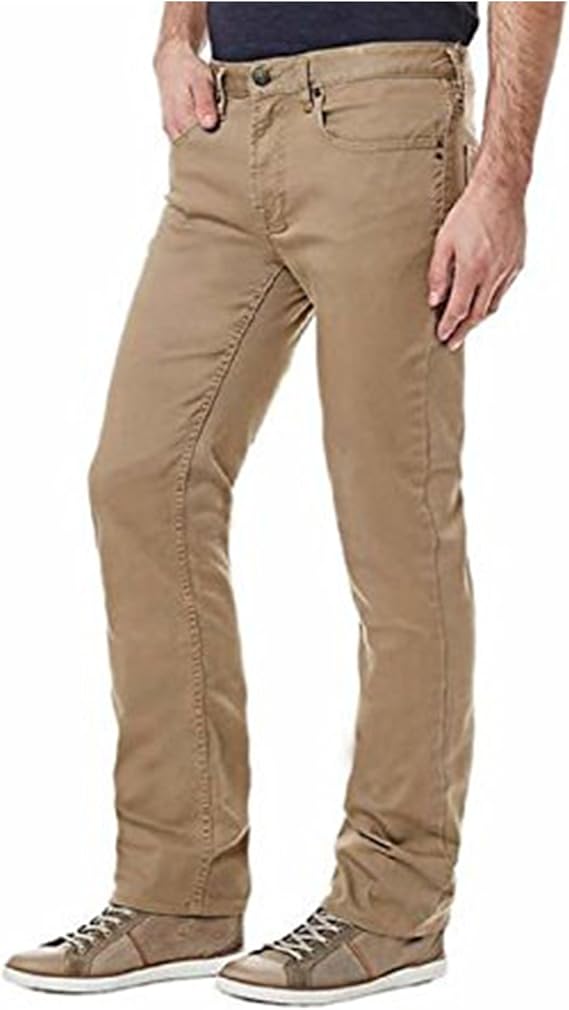 Buffalo David Bitton Mens SamX Slim Straight Stretch Jeans (Brown