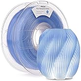 AMOLEN 3D Printer Filament Crystal PLA Translucent 1.75mm, Crystal Blue Clear Printing, Low Warping & No-Bubbles, Dimensional Accuracy +/- 0.02 mm, Fits Most FDM 3D Printers, 1kg Spool(2.2lbs)