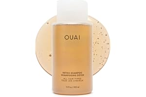 OUAI Detox Shampoo - Clarifying Shampoo for Build Up, Dirt, Oil, Product and Hard Water - Apple Cider Vinegar & Keratin for C