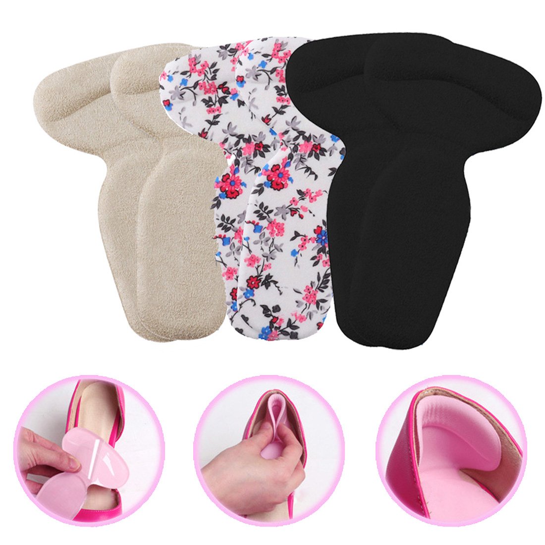 Bringsine Shoe Pads, High Heel Shoe Cushion Insole Inserts Pads, Heel