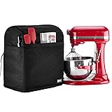 HOMEST Stand Mixer Quilted Dust Cover with Pockets