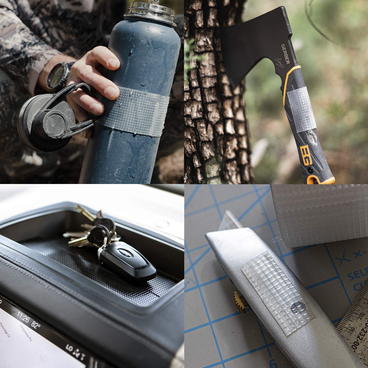 NonAbrasive Grip Tape Strips by CatTongue Heavy Duty Waterproof Non