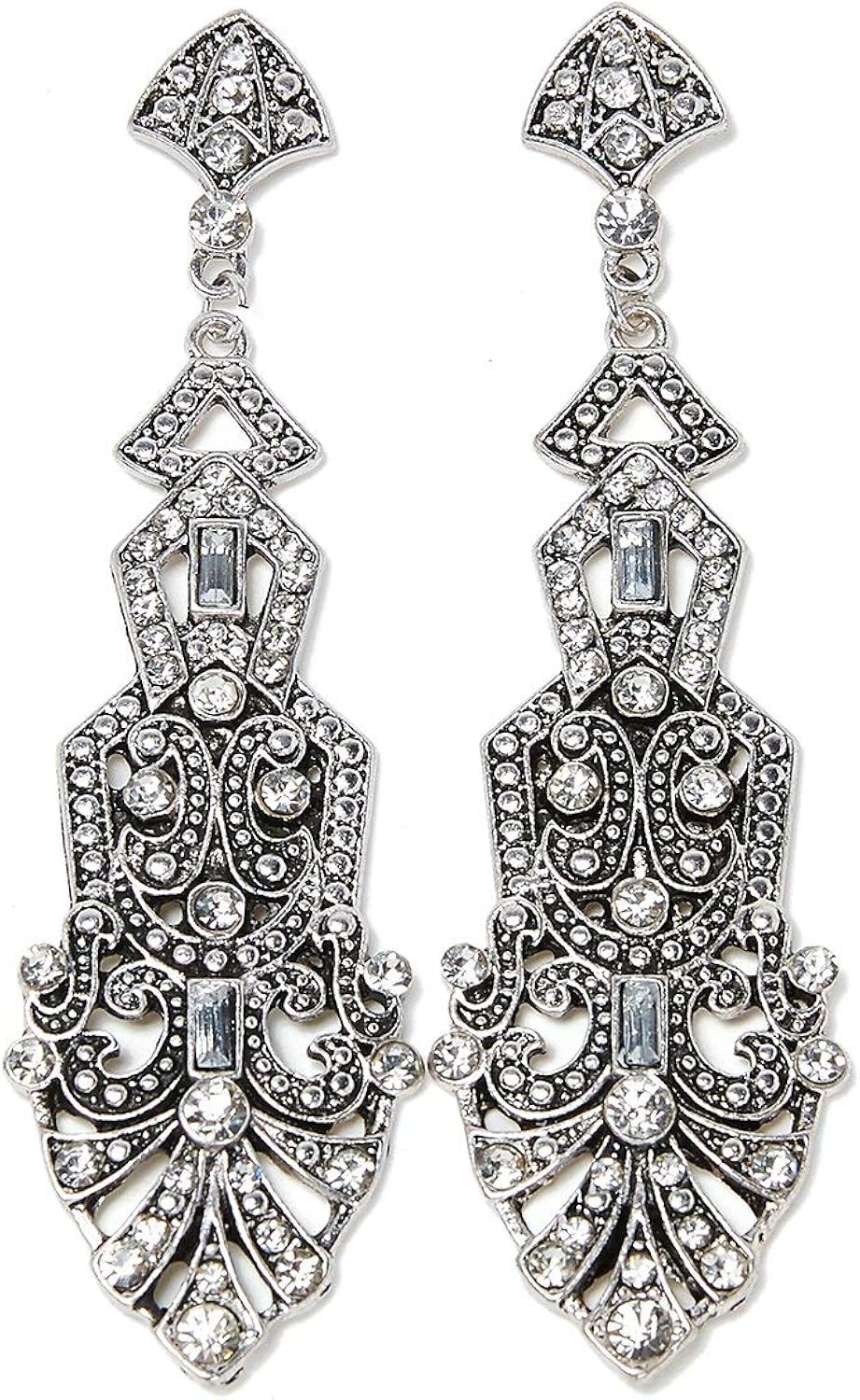 1920s Great Gatsby Accessories Set for Women,Costume Flapper Headpiece Headband,M1: Clothing