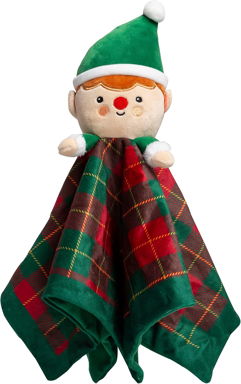 Stockings & Holders - Pearhead Christmas Elf Snuggle Blanket, Christmas Gift for Newborn, Holiday Season Nursery Blanket, Plaid Elf Baby Blanket with Soft Sherpa, Baby Boy or Baby Girl Christmas Gift