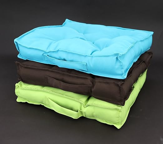 Heimtexland Matratzenkissen Mit 5 Punkt Steppung Und Tragegriff 38x38 Cm In Turkis Lounge Kissen Sitzauflage Garten Sitzkissen Outdoor Polster Stadionkissen Stuhlkissen Typ333 Amazon De Kuche Haushalt