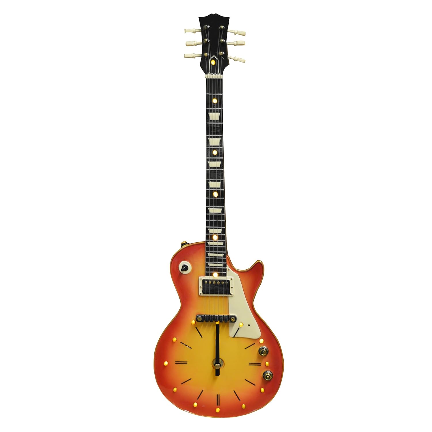 New Vintage Cherry Sunburst Gibson Guitar LED Wall Clock (WC340