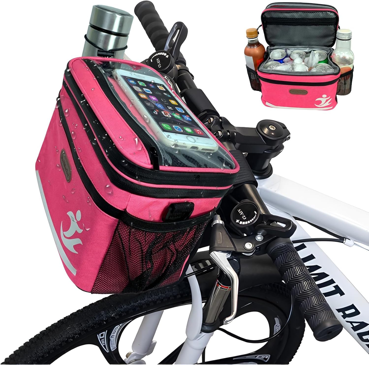 MeiMeSu Bike Handlebar Bag Waterproof Bike Basket