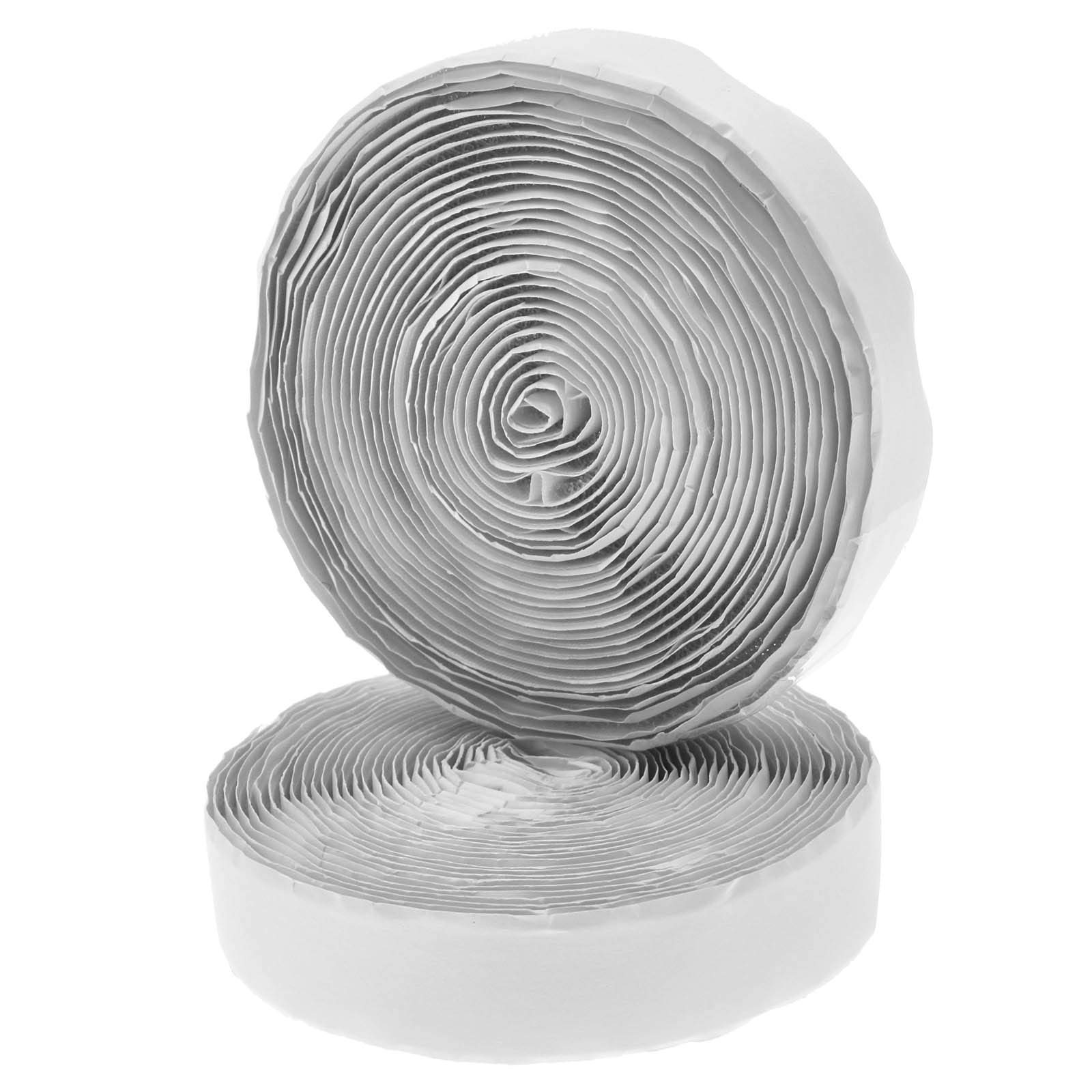 YINETTECH 20MM x 5M Hook Loop Tape Self Adhesive Sticky Backed White