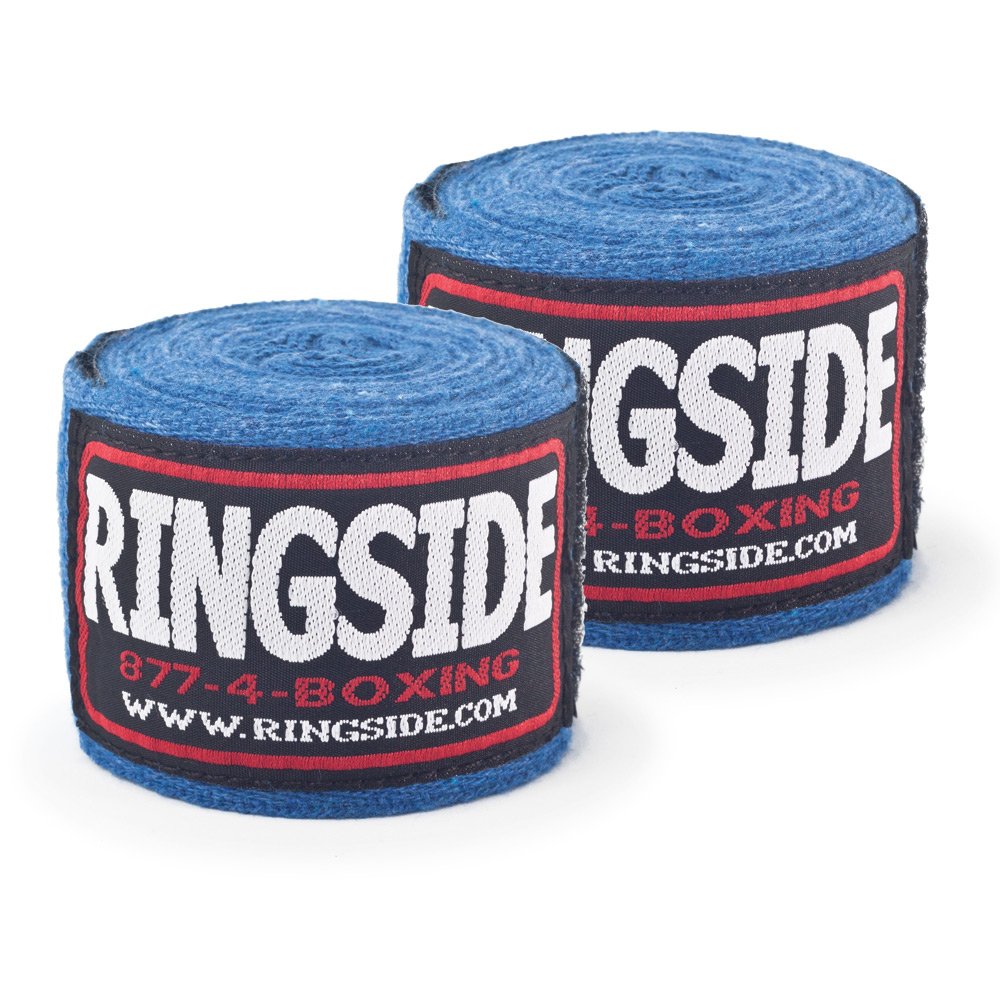 Ringside Junior Standard Cotton Boxing Handwraps, Blue