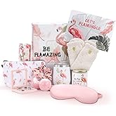 Flamingo Gifts for Women Pink Gift for Flamingo Lovers, Spa Self Care Gift Box Women's Birthday Basket, Inspirational for Birthday Christmas Mothers Day for Mom Sister Wife
