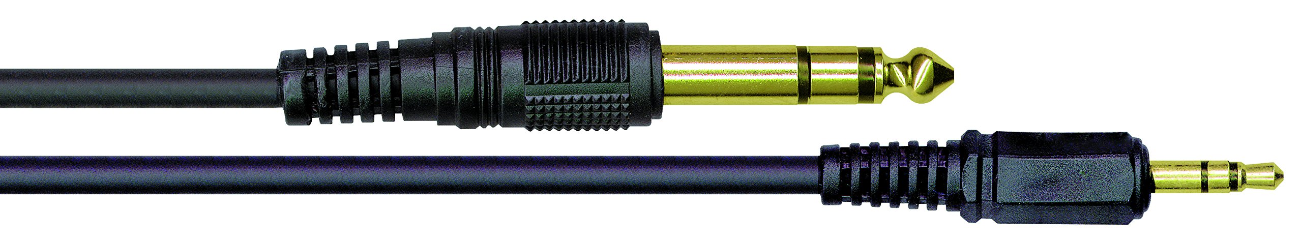 Kinsman LPAC04 3.5 mm Stereo to 6.3 mm Jack, Black