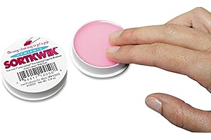 LEE, 10050, Sortkwik Fingertip Moisteners, 3/8 oz, Pink, Sold As 1 Each