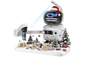 Sense Robot AI Chess Robot with Robotic Arm Electronic Computer Chess Board– 25 AI Levels, 1200+ Exercises, Endgame Trainer, 