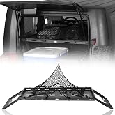 Hooke Road Wrangler JK 2 Door Rear Trunk Cargo Rack Basket Tray | Fit for 2007-2018 Jeep Wrangler JK 2-door hardtops, Load Capacity 300 LBS, Interior Storage Luggage Carrie