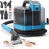 Hausmeister Hydroflex Pro Steam Portable Carpet Spot Cleaner with Steam, 1600W Upholstery Cleaner Machine, 18KPa Strong Suction, Cold/Hot/Steam Modes, Self-Cleaning, for Couch, Car Seats &amp; Rugs