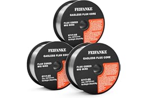FEIFANKE Flux Core Wire .030'' Mild Steel Welding Wire E71T-GS Gasless MIG Wire 2 Pounds 3 Pack