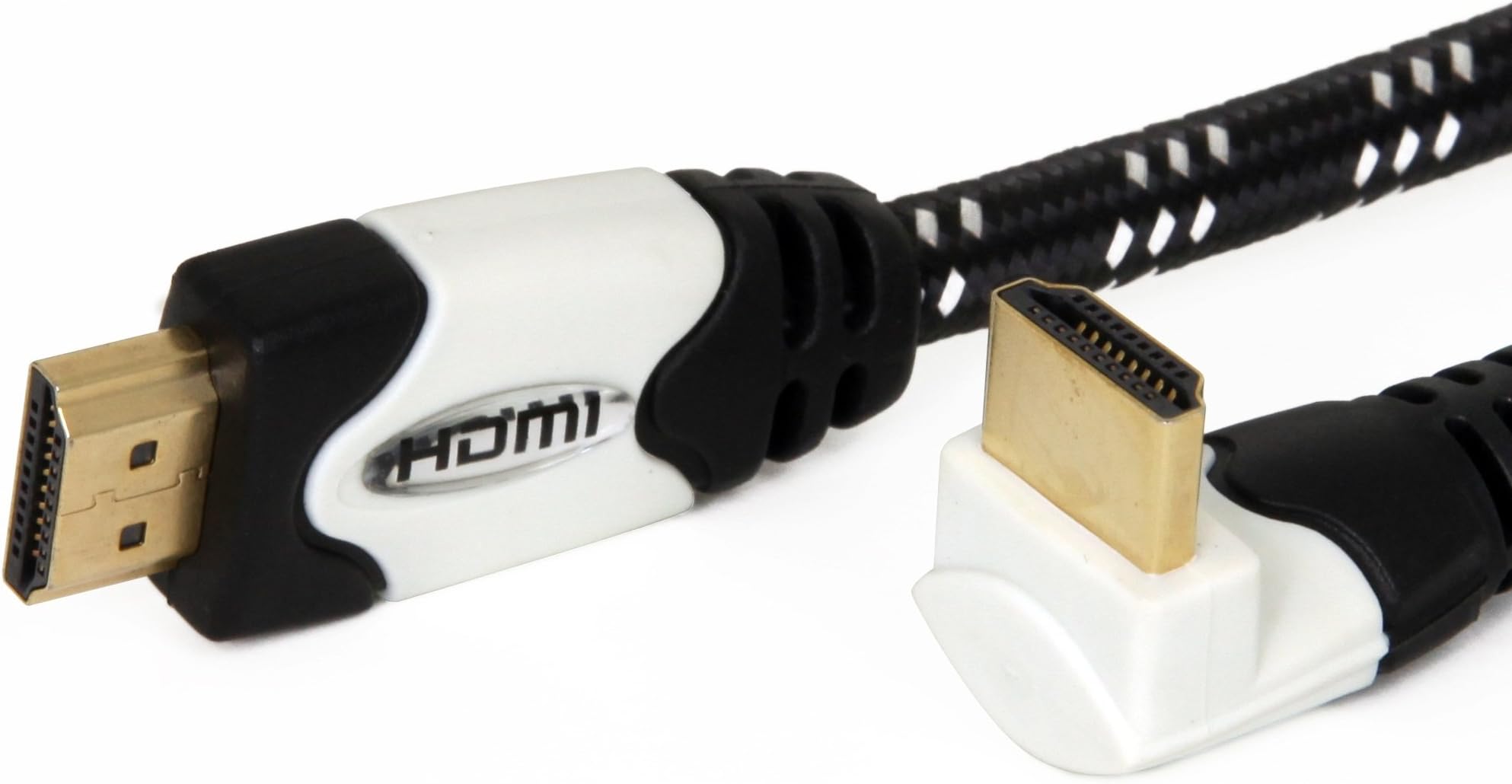 Aurum High Speed 90 Degree (Right Angle) HDMI Cable with Ethernet (1.5 FT) - Supports 3D & Audio Return Channel [Latest HDMI Version Available] - 1.5 Feet