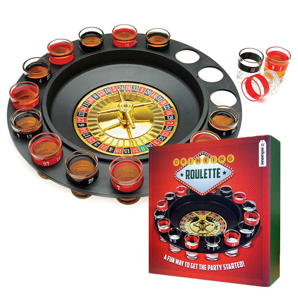 MikaMax – Drinking Roulette – Drinking games – Housewarming gift – Roulette wheel – Casino Games - Roulette – Party game for adults – House party games – Alcohol game