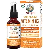 MaryRuth Organics Vitamin D USDA Organic | VIT D3 Liquid | Sugar Free | Liquid VIT D Spray Immune Support for Adults & Kids |