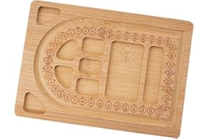 Colaxi Wooden Bead Board Bead Tray Easy to Use, Art Crafts Holder DIY Hobbies Versatile Jewelry Design Mat, Jewelry Making Su