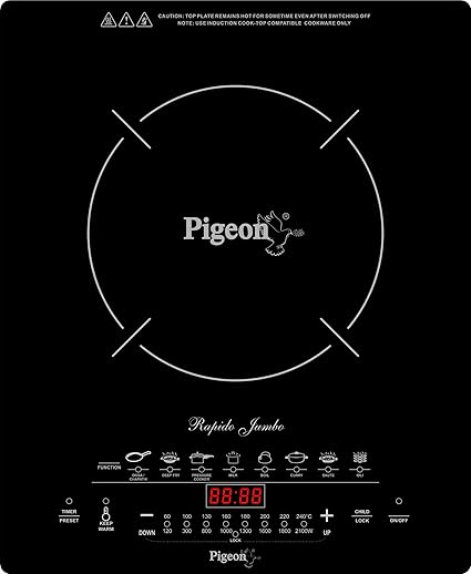 Pigeon Rapido Jumbo 2100-Watt Induction Cooktop