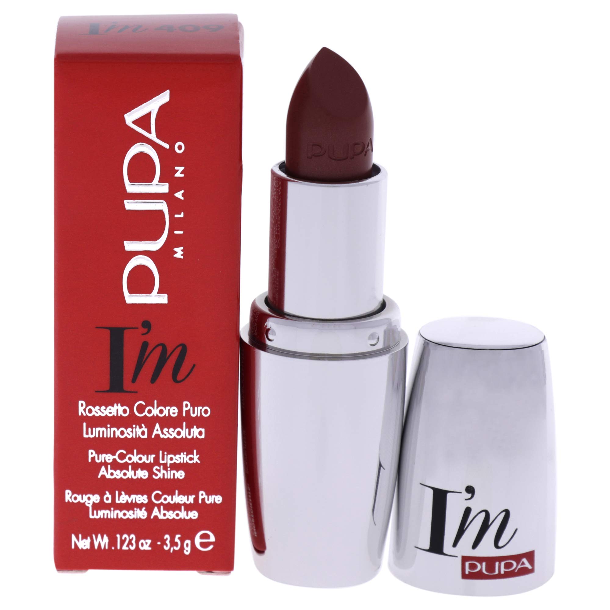 PUPA Milano I'm Pure Colour Lipstick Absolute Shine, Pink Declaration 3.5 g