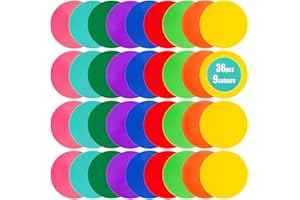 Vhxorrz Spot Markers 18 Pcs 9 Inch 10 Inch Non Slip Rubber Agility Markers for Football, Basketball Training Markers,School Activities, Exercise Drills