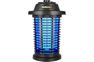 DUNAGA Bug Zapper Outdoor, Mosquito Zapper Fly Zapper for Outdoor Indoor, Mosquito Killer for Home, Backyard, Patio, Black