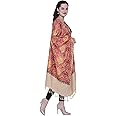 SWI WITH LABEL Women's Kashmiri Aari Embroidered Wool Stole (Kp102)