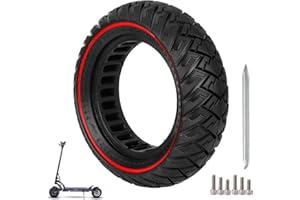 ulip 10 x 3 Scooter Solid Tire 10 Inch Electric Scooter Wheels Replacement Accessories Suitable for Zero 10x Kaabo WOLF WARRIOR MANTIS Scooter 80/65-6,255 * 80 tire red