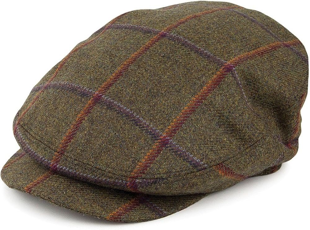 Olney Hats Bond Kirkton Tweed Flat Cap Moss Moss 62 Amazon.co.uk