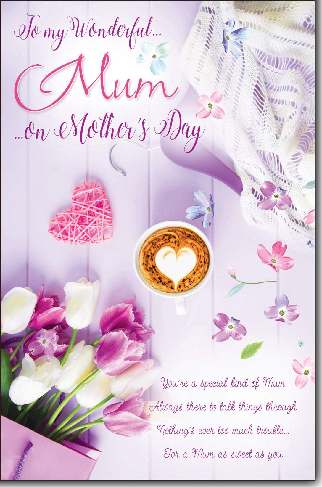 to My Wonderful Mum On Mother's Day Large Card