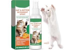K SMART SIGN Cat Deterrent Spray, Effective Training Aid with Natural Ingredients, Non-Toxic Anti-Scratch Spray for Cats and Kittens, 100% Natural Cat Deterrent for Furniture and Fabric Protection (Green)