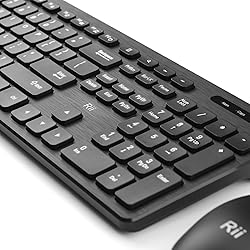 Wireless Keyboard and Mouse Combo - Rii Standard