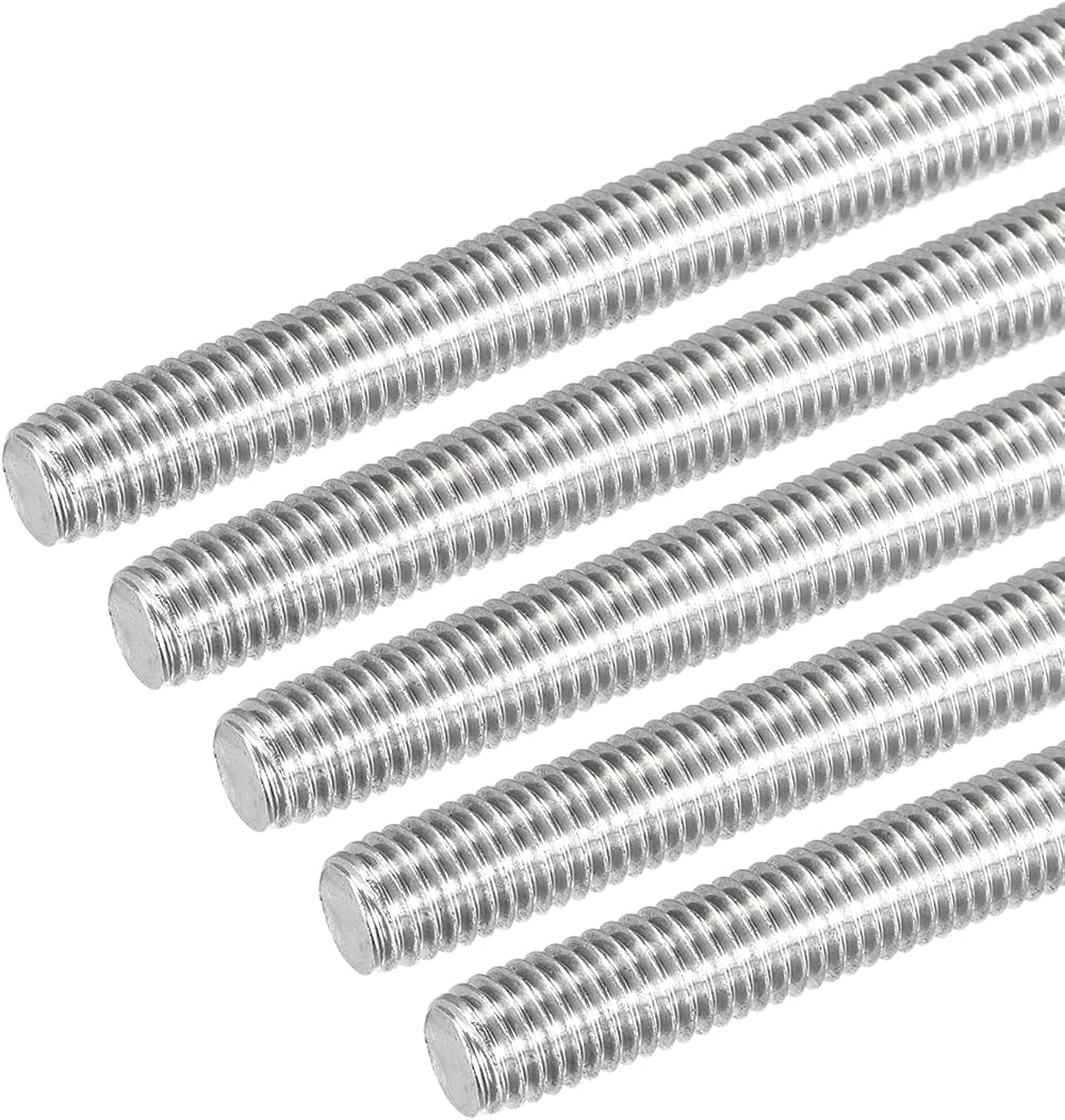 DMiotech 5 Pack M10x150mm Fully Threaded Rod 304 Stainless Steel Right Hand