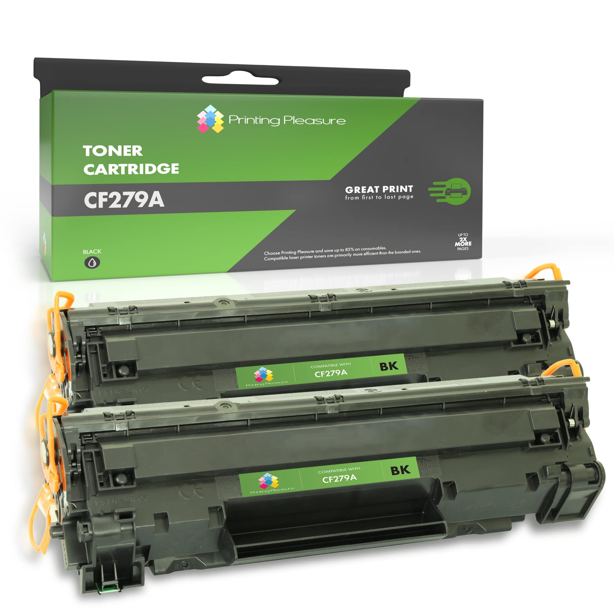 Printing Pleasure 79A 279A Replacement for HP CF279A Toner Cartridge Compatible with LaserJet Pro M12w M12a MFP M26A MFP M26nw 2 Black