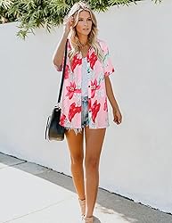 LILYCHIC Women's Hawaiian Shirts Outfits Luau Party