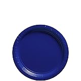 Premium Bright Royal Blue Round Paper Plates
