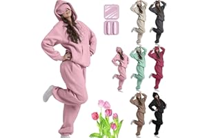 2026 New Women Airplane Mode Travel Hoodie with Eye Mask Causal Tracksuit Sets 2 Piece Plus Size Vacation Home outfits